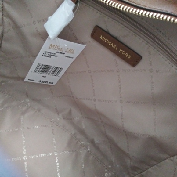 NWT MICHAEL KORS BRANDI LARGE SATCHEL BAG PURSE - Picture 6 of 8